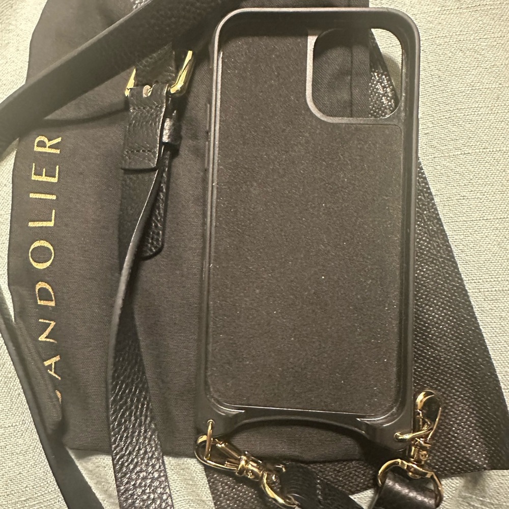 Bandolier Hailey Side Slot Leather Crossbody Bandolier for iPhone 12/12 Pro